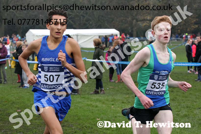 Men's under-17s European Cross Country Trials, Sefton Park, Liverpool. Photo: David T. Hewitson/Sports for All Pics